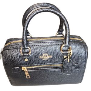 Coach Mini Rowan - Black Leather